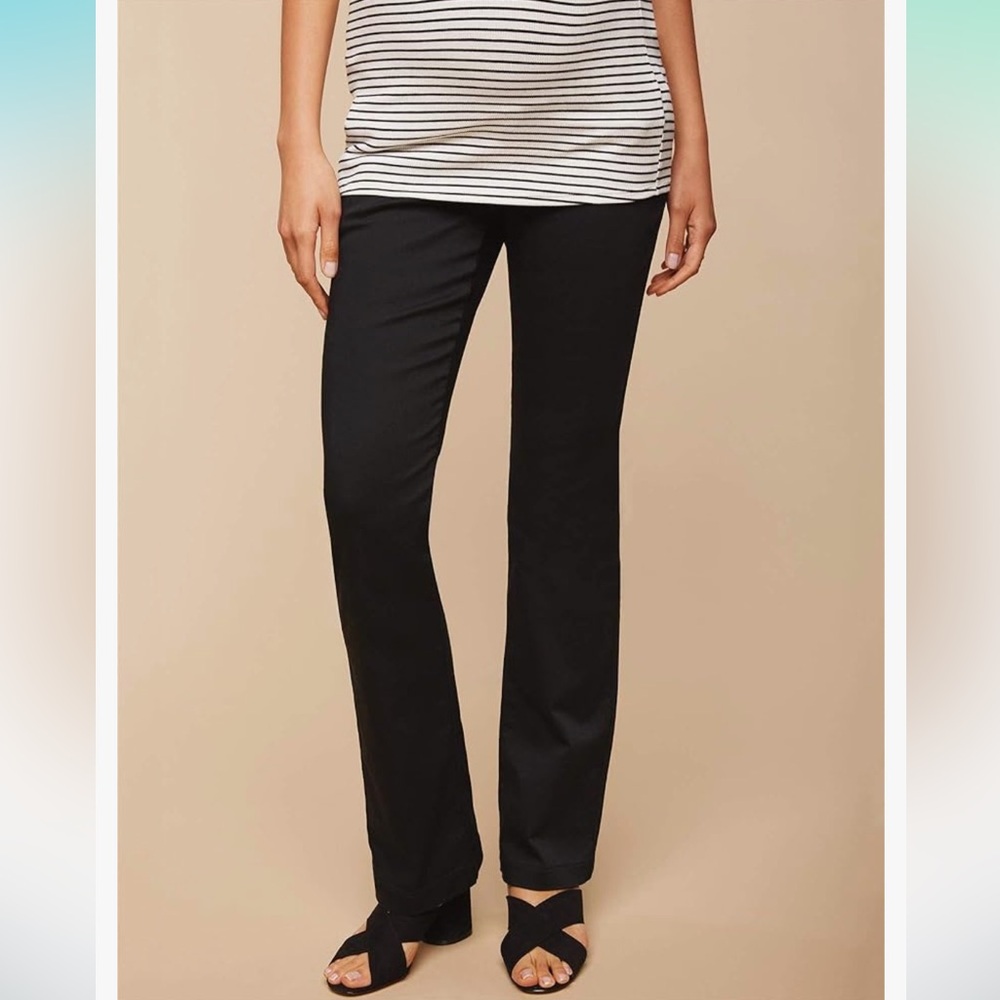 Maternity Boot Cut Pant Women's Super Soft Secret Fit Belly Comfy Motherhood